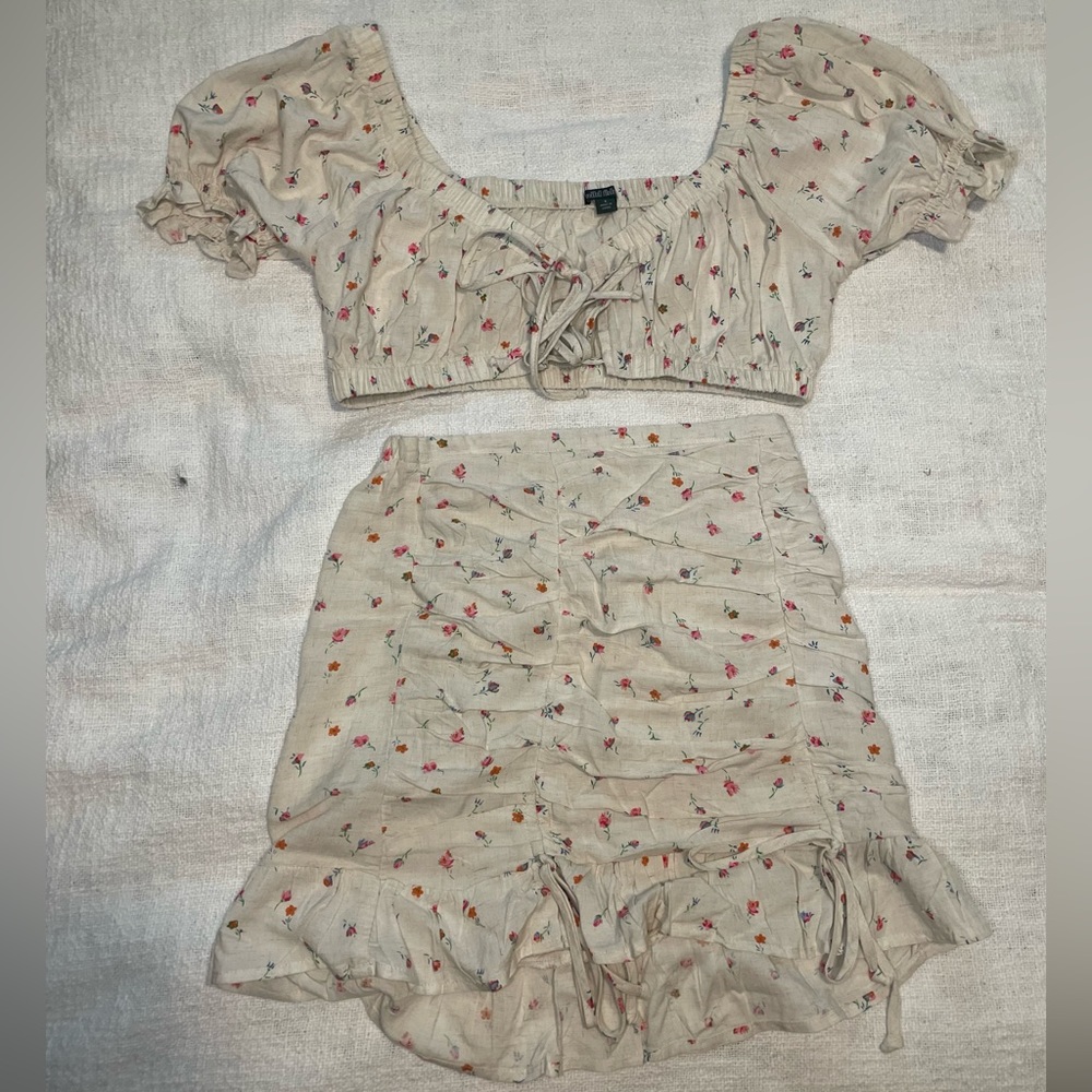 Wild Fable floral two-piece set